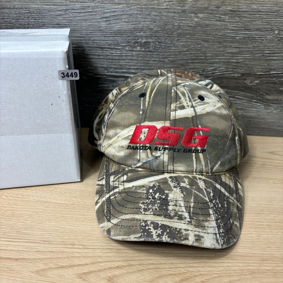 Dakota Supply Group Hat Cap Strap Back Brown Green Camouflage Outdoors - Picture 10 of 10
